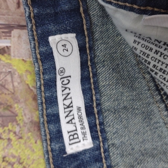 Blank NYC The Barrow Vintage High Rise Shorts Size 24 - Picture 2 of 5